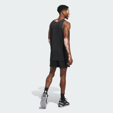 Men Basketball Black adidas Select World Wide Hoops Jersey