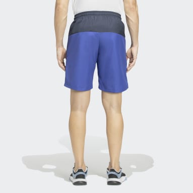 Men Training Blue E RIB SHRT