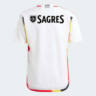 Camisola do Terceiro Equipamento 23/24 do Benfica – Criança Branco Criança Futebol
