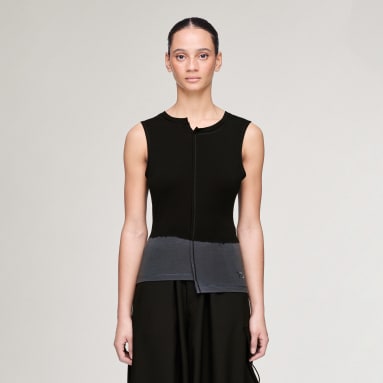 Y-3 니트 DD 탱크 탑 W