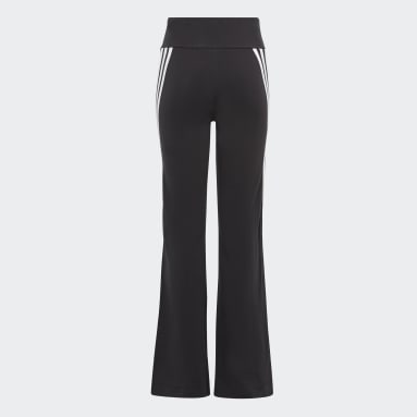 Girls sportswear Black 퓨쳐 아이콘 3S 코튼 플레어드 레깅스