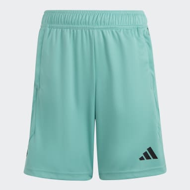 Shorts Tiro Turquesa Niño Fútbol