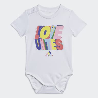 Deti Sportswear biela Body adidas Pride (rodovo neutrálne)