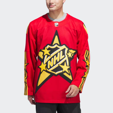 Men's Hockey Red 2024 NHL All-Star adidas x drew house Red jersey