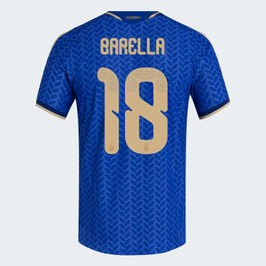 Italy 26 Home Barella Authentic Jersey