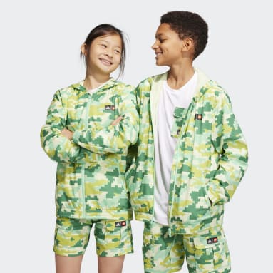 Giacca a vento adidas x LEGO® PLAY Verde Bambini Sportswear