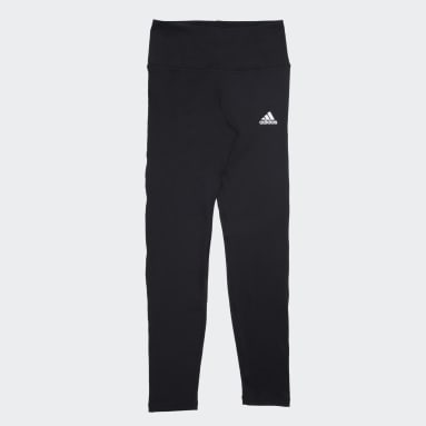Girls Gym & Training Black LOGO TIGHTS