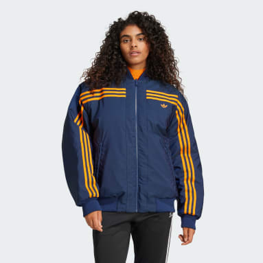 Adidas jassen oranje store