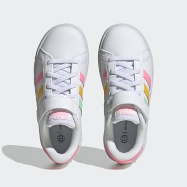 Adidas grand court trainers junior online