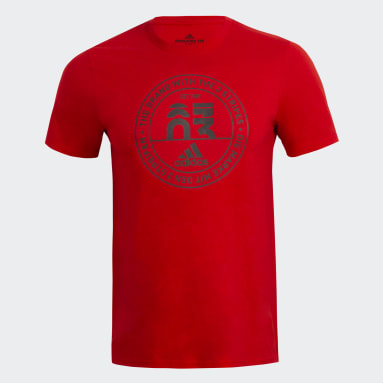 Camiseta Graphic Bordada Rojo Hombre Training
