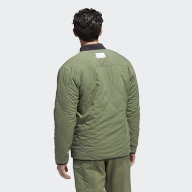 남성 Golf White 아디크로스 쉐르파 재킷