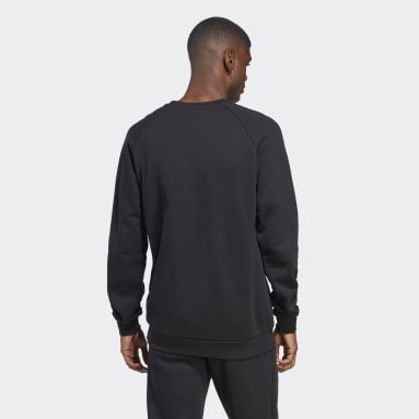 Buzo Trifolio Essentials Cuello Redondo Negro Hombre Originals