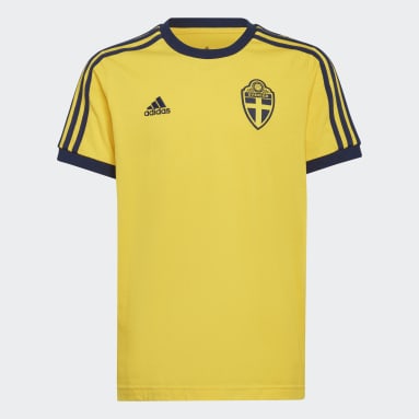 T-shirt Sweden Giallo Bambini Calcio