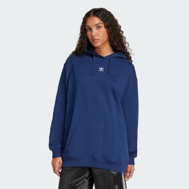 Camisola Larga com Capuz em Moletão Essentials