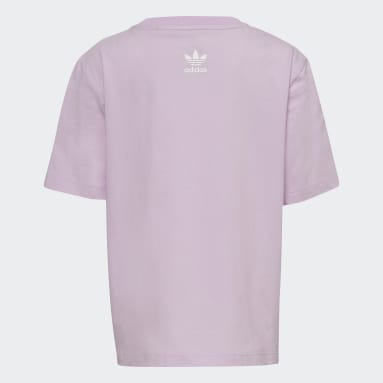 Graphic Logo Tee Fioletowy