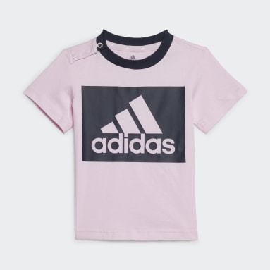 Completo Essentials Tee and Shorts Rosa Bambini Sportswear