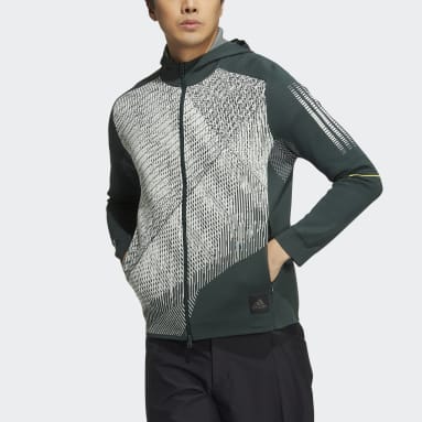 남성 Golf Green 스테이트먼트 프라임니트 후드 재킷