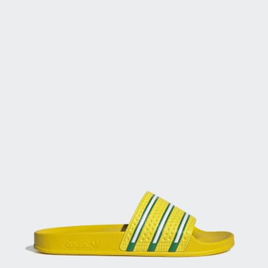 ผู้ชาย Originals สีเหลือง รองเท้าแตะ Adilette