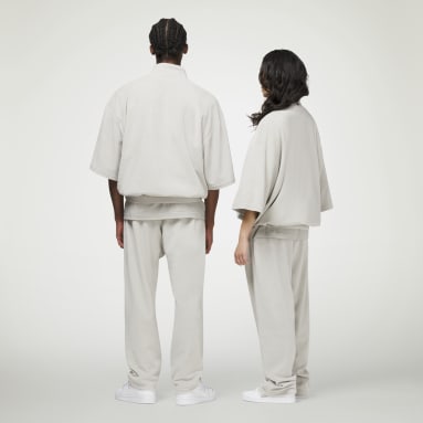 Basketbal šedá Kalhoty adidas Basketball Velour