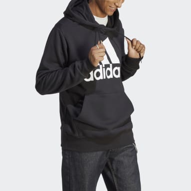 Men's Sportswear Black Essentials French Terry Big Logo Hoodie