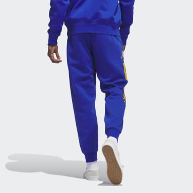 남성 Lifestyle Blue 컬리지에이트 배지 스웨트 팬츠