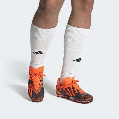 Calzado de Fútbol X Speedportal Messi.4 Multiterreno Naranja Fútbol