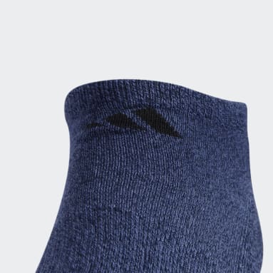 Men's Training Blue Athletic Cushioned No-Show Socks 6 Pack