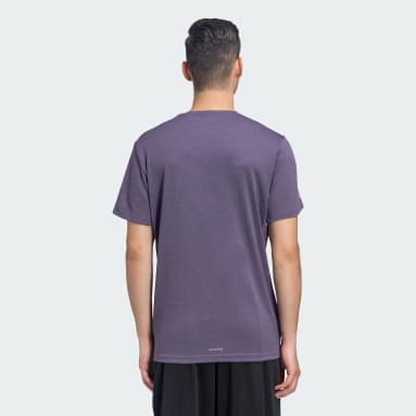 Men Running Purple OWN THE RUN HEATHER TEE