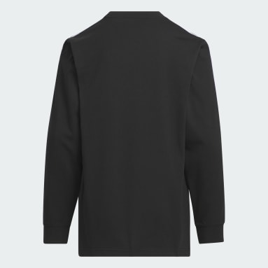 エッセンシャルズ プラス レギュラーフィット スリーストライプス 長袖Tシャツ キッズ
