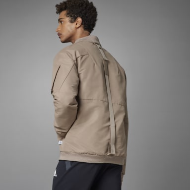 Men Sportswear Brown Designed 4 Gameday Bomber Jacket