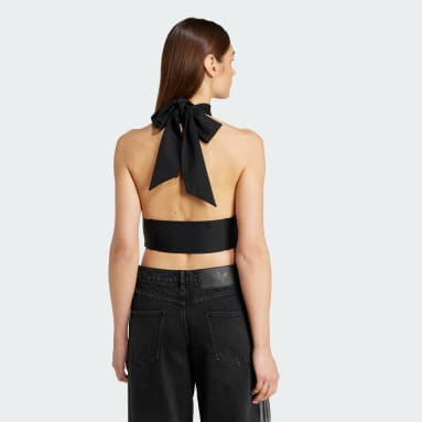 Crop top col noué