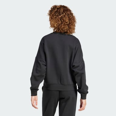 Women Sportswear Black Essentials Small Logo Feel Cozy Sweatshirt