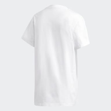 Frauen Originals Boyfriend T-Shirt Weiß