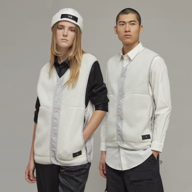Y-3 wit Y-3 Fleece Bodywarmer