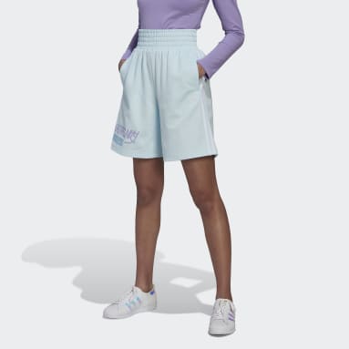 Short Rib Bikeradidas in Cotone di colore Viola Donna Shorts da Shorts adidas 