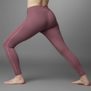 Γυναίκες Γιόγκα Burgundy Authentic Balance Yoga 7/8 Leggings (Plus Size)