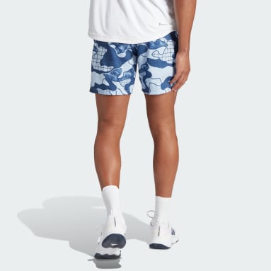 Men's Tennis Blue Club Graphic Tennis Shorts