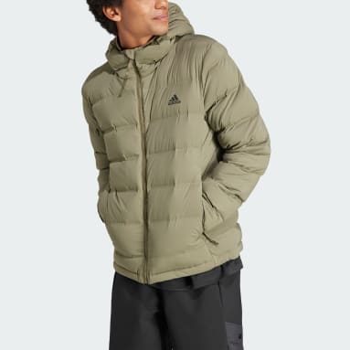 Άνδρες Sportswear Πράσινο Helionic Stretch Hooded Down Jacket