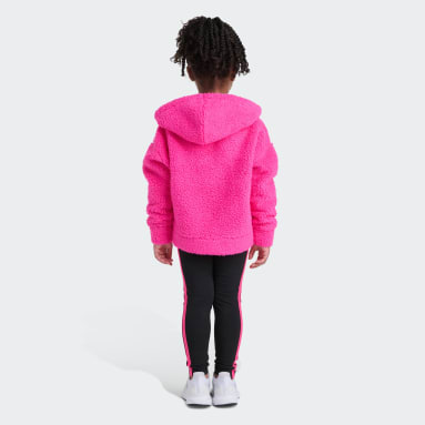 2-Piece Long Sleeve Sherpa Pullover & Leggings Set Kids