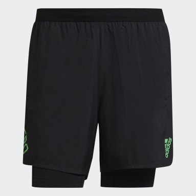 Shorts Adizero Dos en Uno Negro Hombre Running