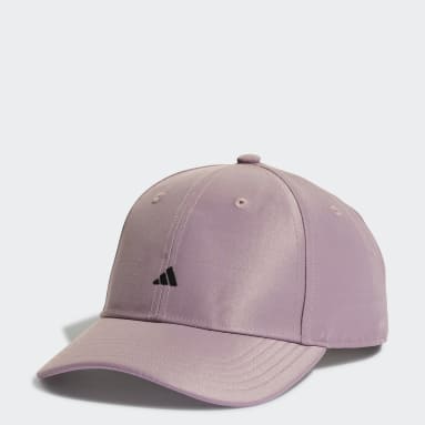 Women Training Purple Satin Baseball Cap