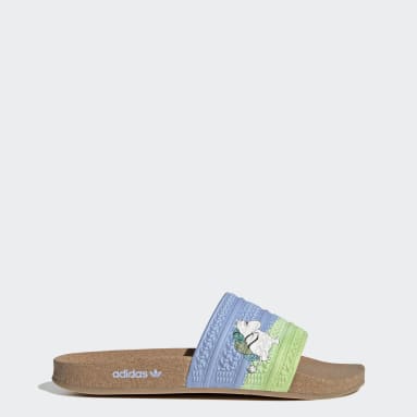 Women Lifestyle Blue ADILETTE CORK W X MOOMIN
