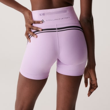 Szorty adidas by Stella McCartney TruePace Cycling Fioletowy