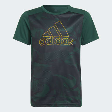 Camiseta Designed to Move Estampada Verde Niño Sportswear