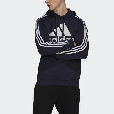Men Sportswear Essentials Fleece 3-Stripes Logo Hoodie