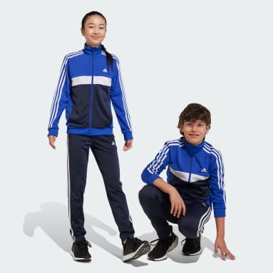 Deti Sportswear modrá Tepláková súprava Essentials 3-Stripes Tiberio
