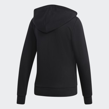 Kvinder Sportswear Sort Essentials Linear hættetrøje