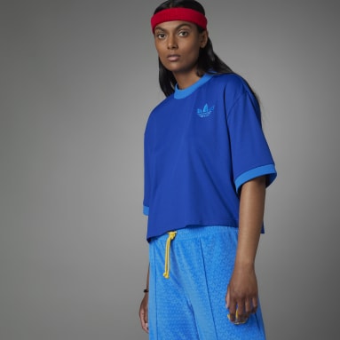 T-shirt adicolor Heritage Now Oversized Blu Donna Originals