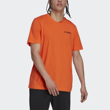 Remera Terrex Mountain Landscape Estampada Naranja Hombre TERREX