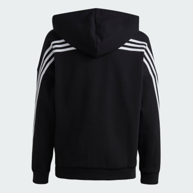 Tepláková bunda Future Icons 3-Stripes Full-Zip Hooded